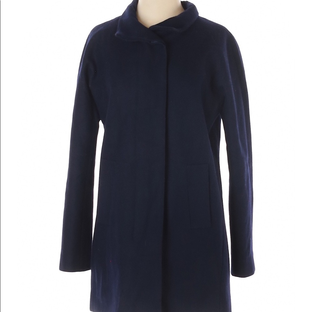 J. Crew Double Breasted Wool Cocoon Coat size 4